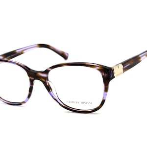 Giorgio Armani Women&#39;s Eyeglasses AR 7034 5242 Striped Violet Italy 54[]18 140