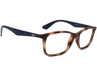 Ray-Ban Eyeglasses RB 7047 5574 Matte Tortoise/Navy Blue Rectangular 54[]17 140
