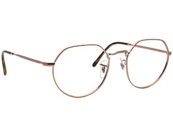 Gafas de vista Ray-Ban RB 6465 Jack 2943 con montura de metal irregular en cobre pulido, 51[]20 140