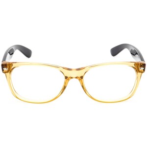 Occhiali da sole Ray-Ban solo montatura RB 2132 New Wayfarer 945/57 Honey Crystal/Black Square Italia 55 mm immagine 2