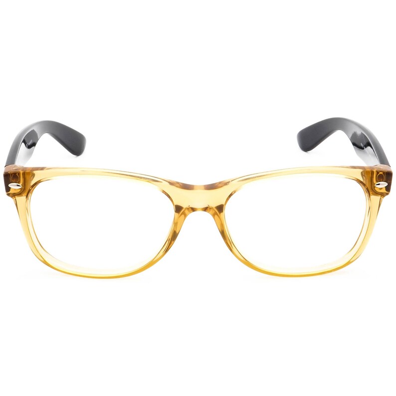 Occhiali da sole Ray-Ban solo montatura RB 2132 New Wayfarer 945/57 Honey Crystal/Black Square Italia 55 mm immagine 2