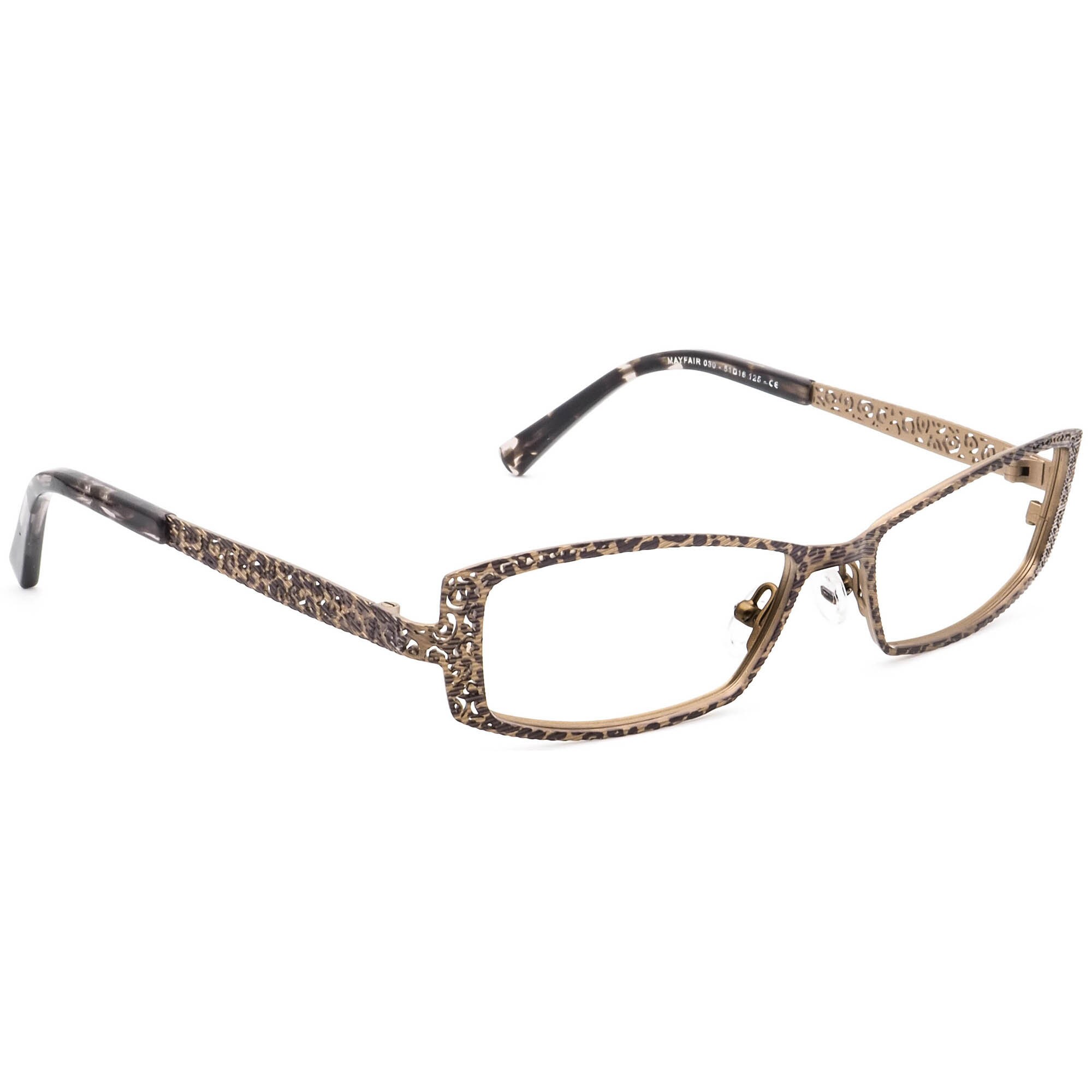 Jean Lafont Eyeglasses Mayfair 030 Brown Leopard Metal Frame Jean Lafont Eyeglasses Mayfair 030 Brown Leopard Metal Frame