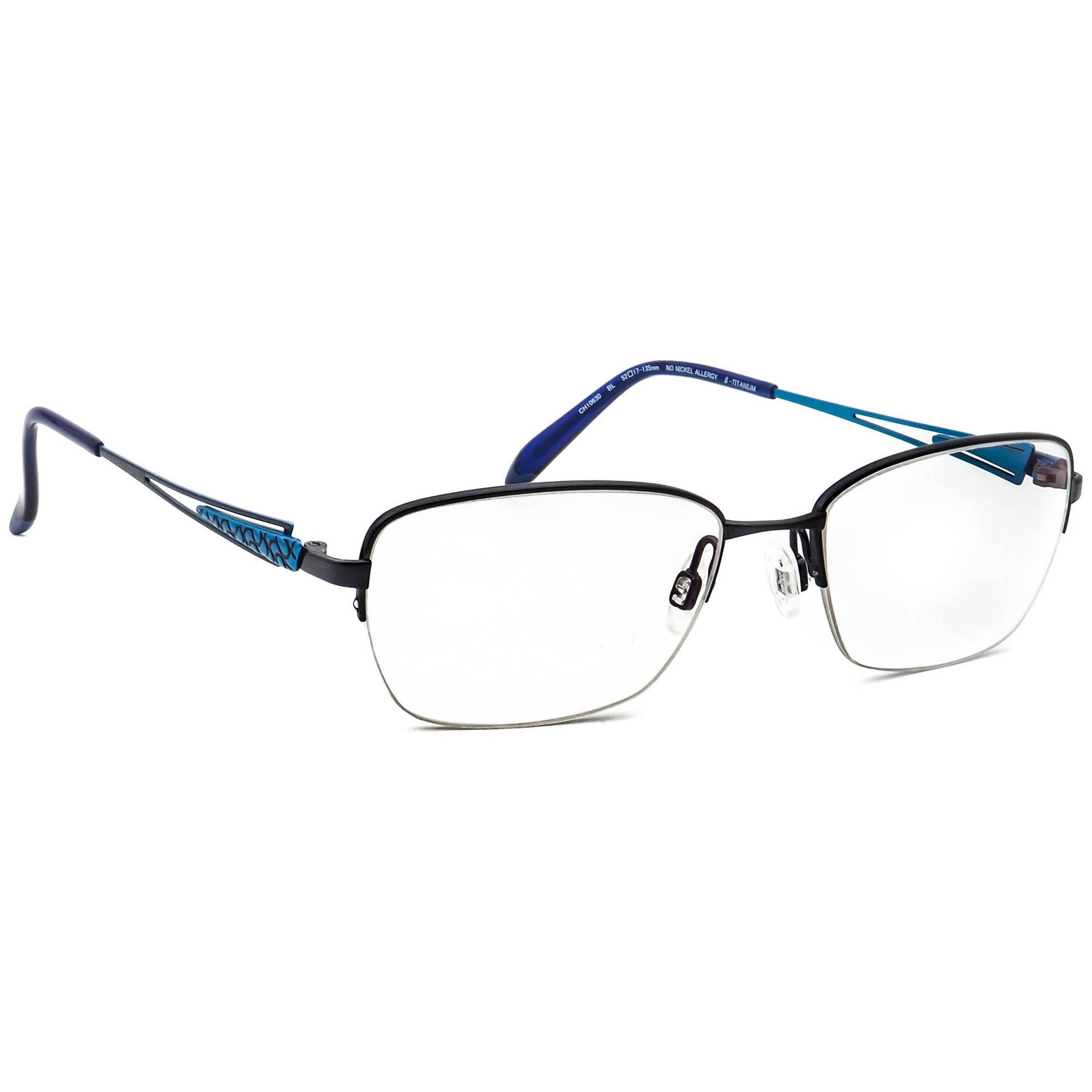 Covergirl Eyeglasses Frame CG500‎ 008 52-17-135 Gunmetal Blue Half Rim H3612 COVERGIRL CG216 369 Small Gunmetal Oval Half Rim Eyeglasses  main image 2