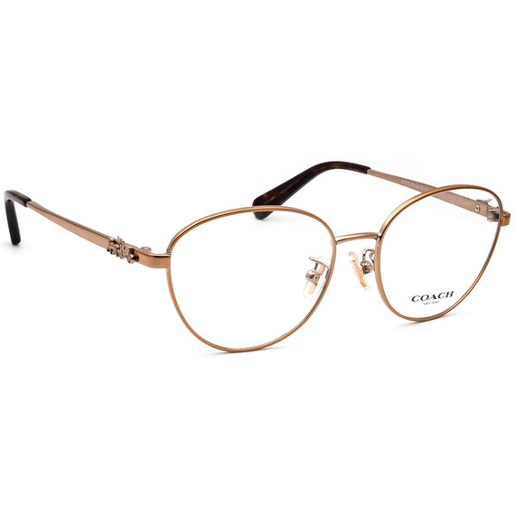 Coach gold top frame glasses