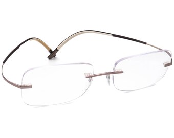 Silhouette Brillengestell 7581 40 6051 Titan Vanilla Brown Sandstone Randlos Frame Austria 51[]19 150