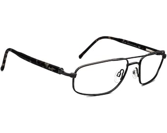 Óculos de sol Maui Jim com armação apenas MJ-162-02 Gunmetal/Gray Marble Pilot Japan 61 mm