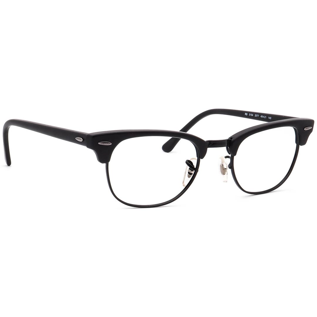 Ray-ban Eyeglasses RB 5154 2077 Matte Black Square Frame 49[]21 140 - Etsy