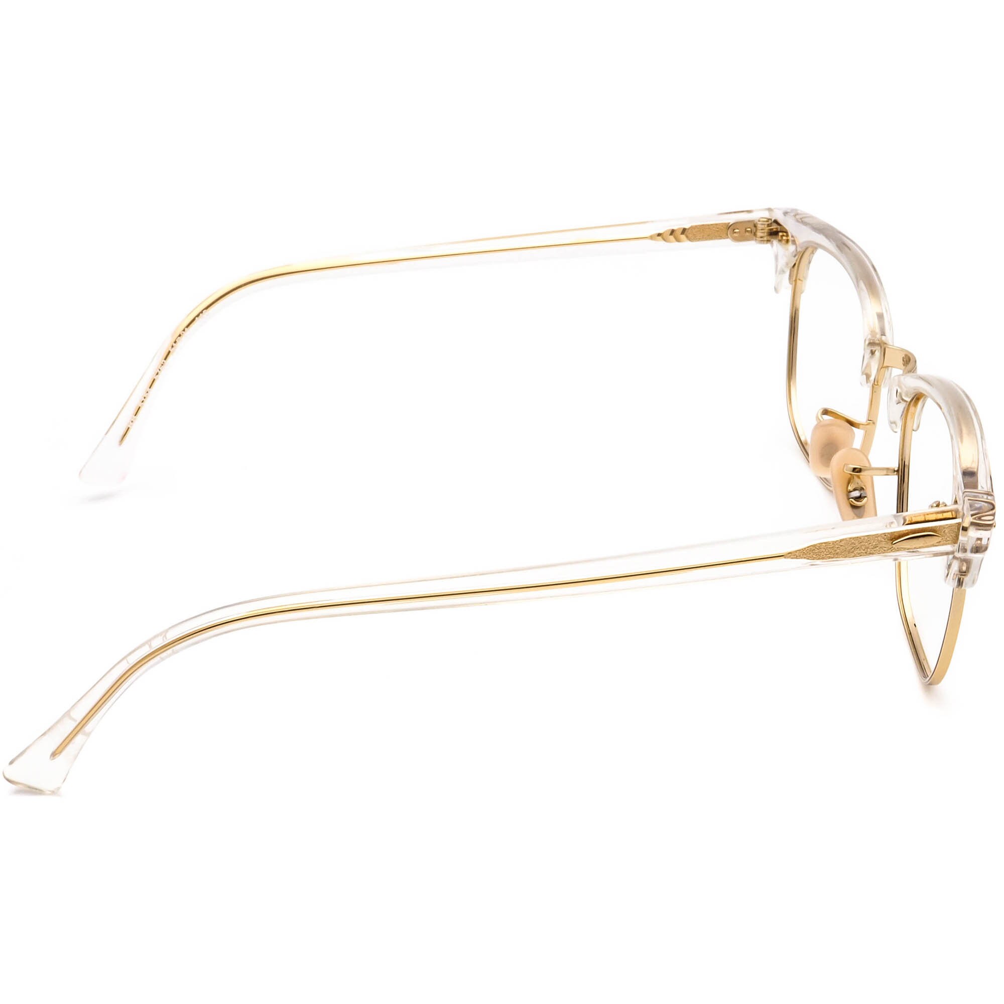 NWT WOMEN\'S RAY-BAN EYEGLASS FRAMES 5154 HAVANA GOLD Ray-Ban RX5154 CLUBMASTER Prescription Eyeglasses | Free  main image 3
