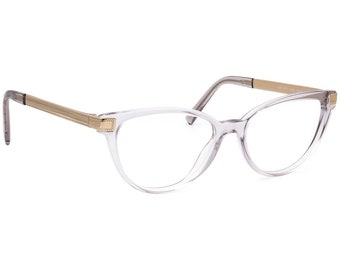 Versace Women's Eyeglasses MOD. 3271 5305 Transparent Grey/Gold Cat Eye Frame Italy 52[]16 140