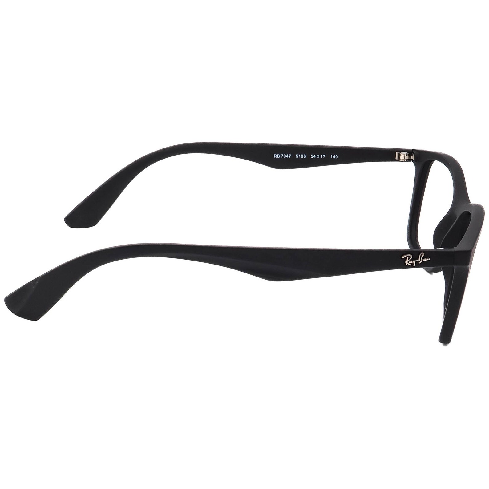 Ray-ban Eyeglasses RB 7047 5196 Matte Black Square Frame 54[]17 140 - Etsy