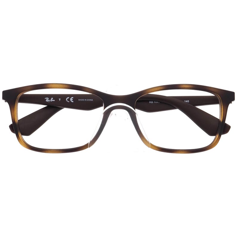 Ray-ban Eyeglasses RB 7047 5573 Matte Havana Square Frame 54[]17 140 - Etsy