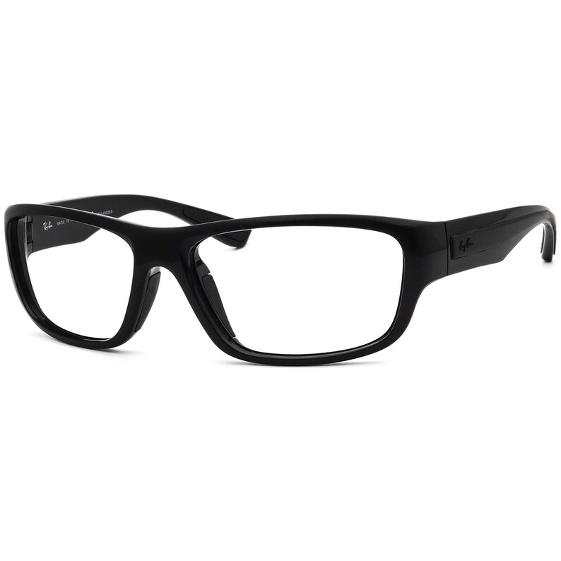 Gafas de sol Ray-Ban RB 4196 601/9A cuadradas negras pulidas, montura única, Italia, 61 mm imagen 3
