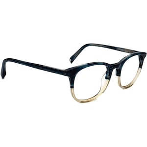 Warby Parker Eyeglasses Durand 369 Striped Pacific&Blue Square Frame 50[]20 145