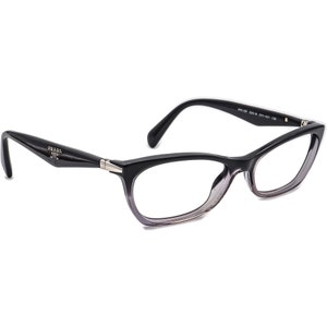 Prada Eyeglasses VPR 15P ZYY-1O1 Black&Clear Gradient Cat Eye Italy 5316 135 image 1