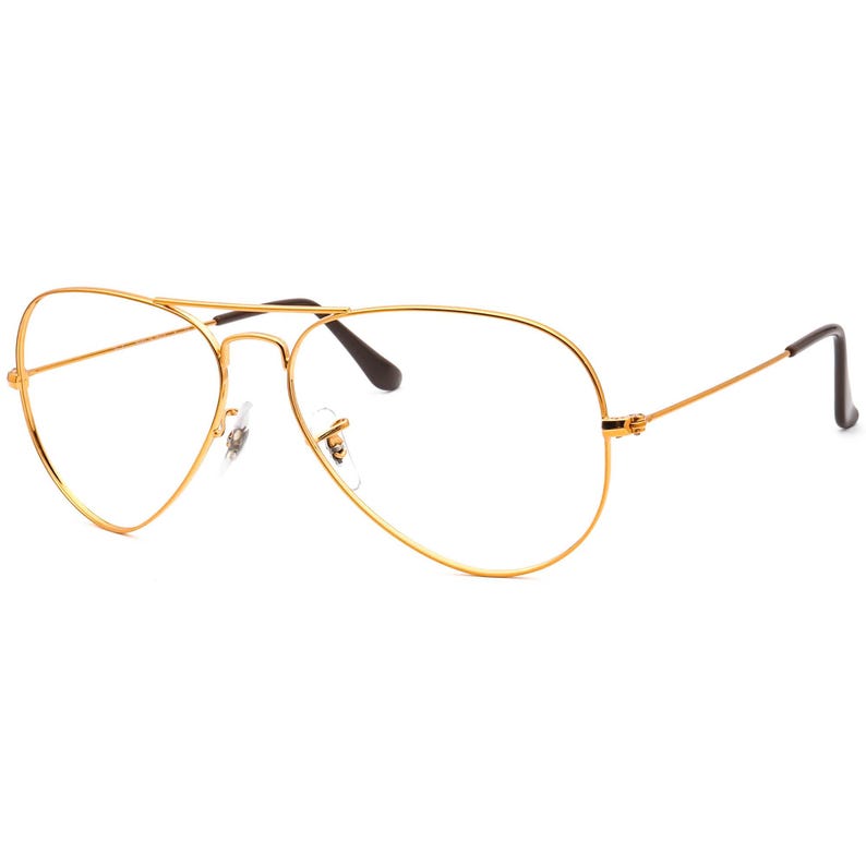 Ray-Ban Sunglasses Frame Only RB 3025 9001/A5 Polished Light Brown Aviator Metal Italy 58 mm image 3