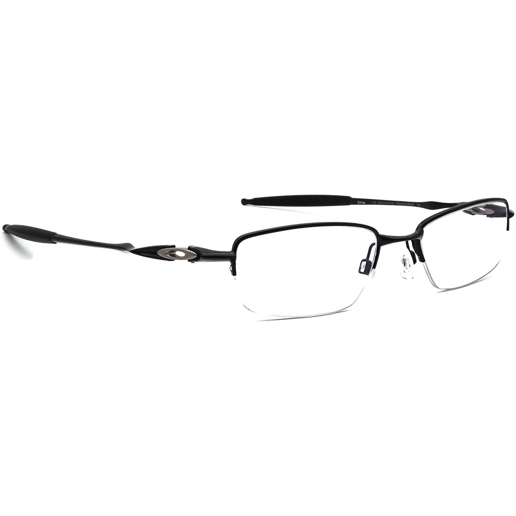 Oakley Eyeglasses OX3143-0151 Drill Bit 0.5 Polished Black Oakley Eyeglasses OX3143-0151 Drill Bit 0.5 Polished Black