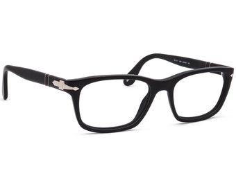 Persol Eyeglasses 3012-V 900 Matte Black Square Frame 54[]18 145