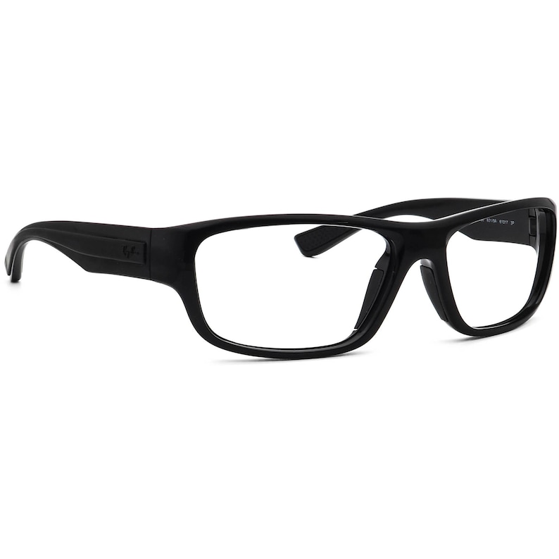 Gafas de sol Ray-Ban RB 4196 601/9A cuadradas negras pulidas, montura única, Italia, 61 mm imagen 1