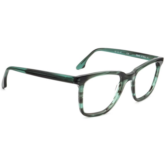 See Eyewear Eyeglasses 0542 C25 Striped Green Squ… - image 1