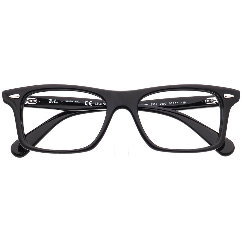 Ray-Ban Eyeglasses RB 5301 2000 Legends Collection Polished Black Square Frame 53[]17 145 image 6