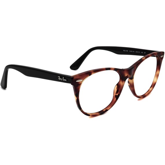 Ray ban Sunglasses Frame Only RB 2185 1249 AA Tortoise black Horn Rim Italy 55mm Etsy