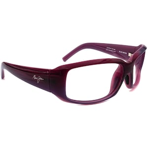Maui Jim Zonnebril Frame MJ-236-28B Blauw Water Gestreept Paarse Wrap Italië 63 mm