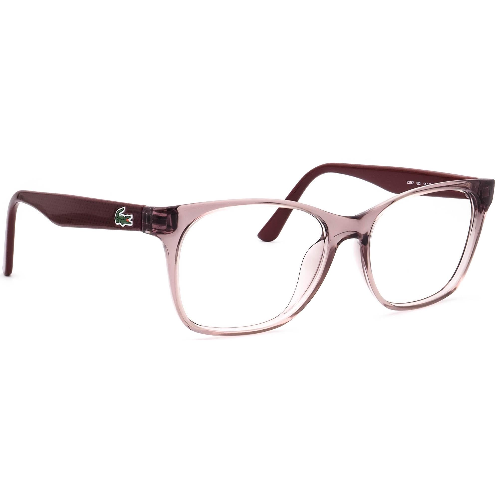 Lacoste Women's Eyeglasses L2767 662 Rose Nude Square Frame 54[]16