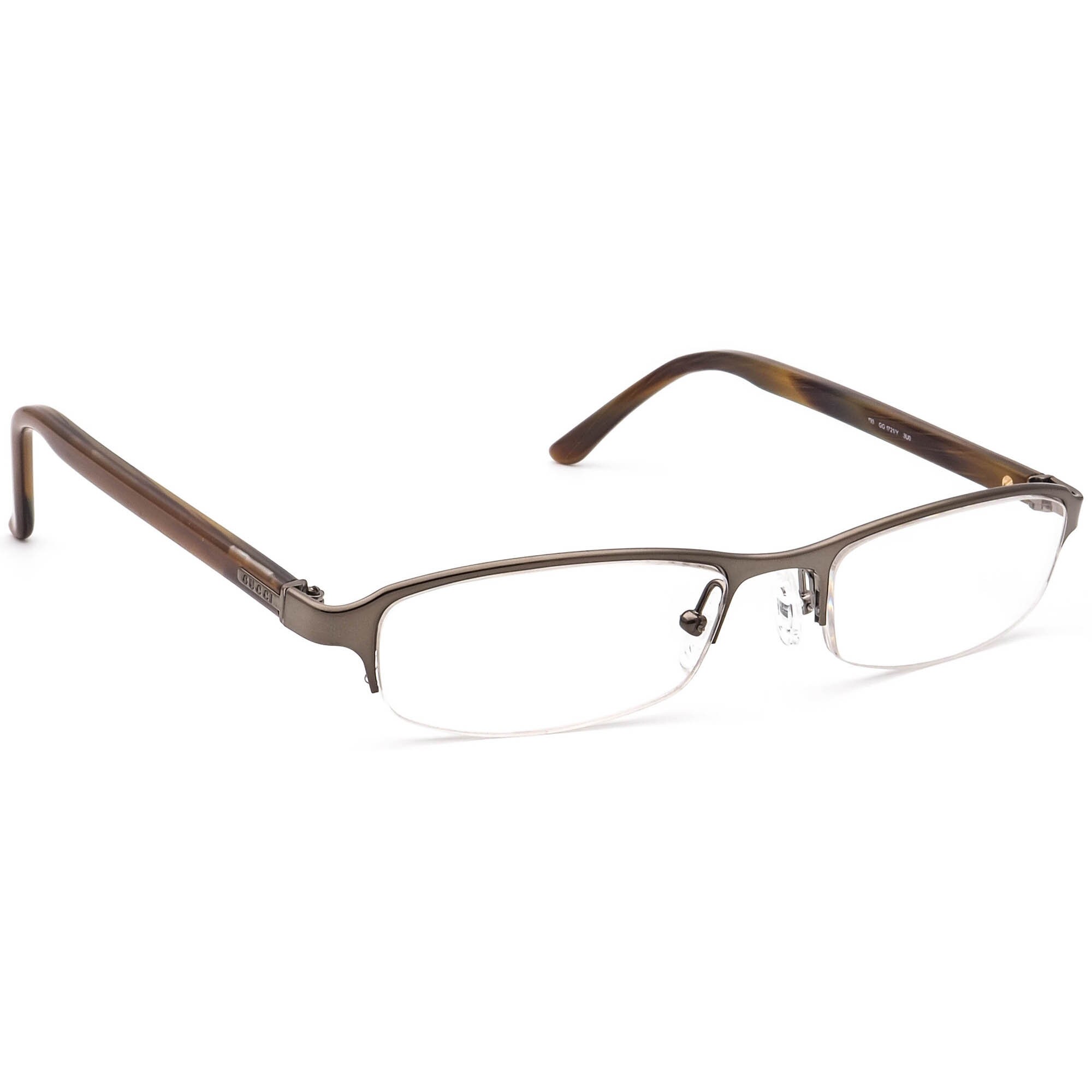 Gucci GG1721 Brown Rectangular metal and acetate Eyeglasses Gucci Women main image 2
