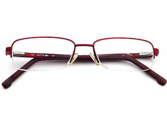 Lacoste Eyeglasses L2112 615 Burgundy Half Rim Fr… - image 6