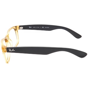 Occhiali da sole Ray-Ban solo montatura RB 2132 New Wayfarer 945/57 Honey Crystal/Black Square Italia 55 mm immagine 5