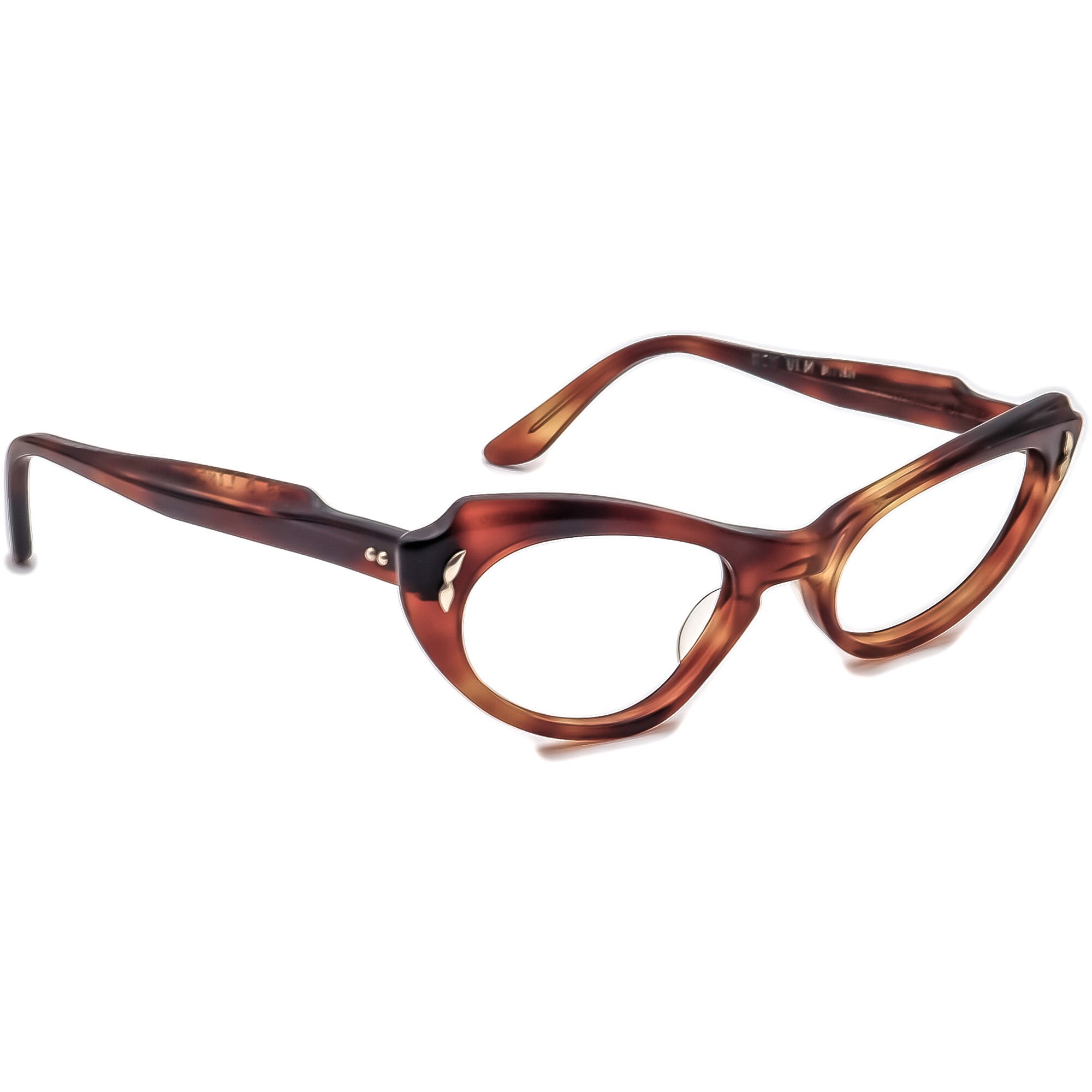 Bausch Lomb (B&L) Eyeglasses 4 1/4-5 1/2 Tortoise Cat Eye 