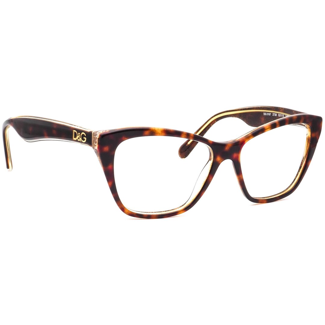 Dolce & Gabbana Eyeglasses DG 3167 2738 Havana Butterfly Frame 52[]15‎ 140 Dolce & Gabbana Eyeglasses DG 3167 2738 Havana Butterfly  main image 2