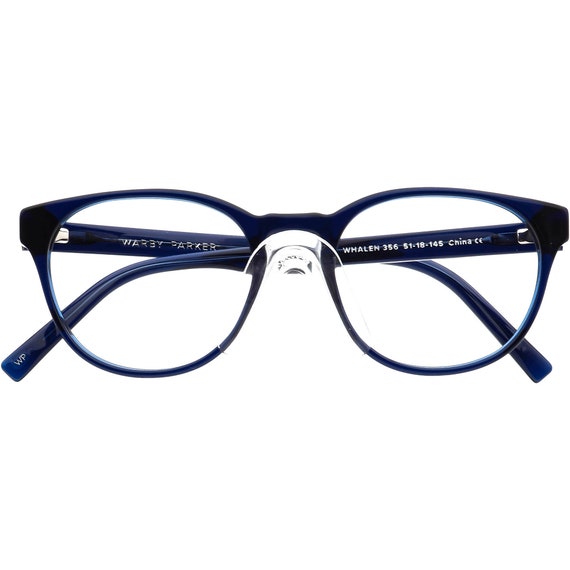 Warby Parker Eyeglasses Whalen 356 Navy Blue Roun… - image 6