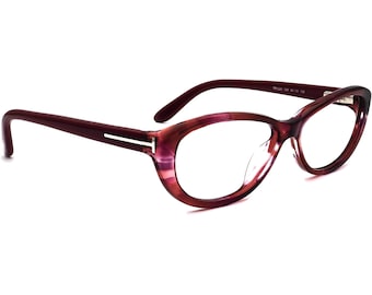 Tom Ford Women's Eyeglasses TF5226 068 Burgundy B-Shape Frame Italy 54[]13 130