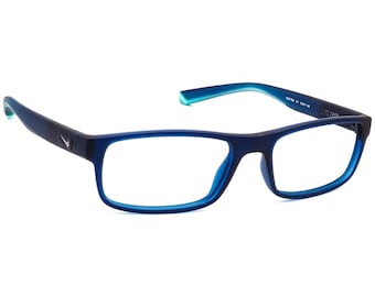 Nike Men's Eyeglasses 7090 411 Live Free Matte Blue Rectangular Frame 53[]17 140