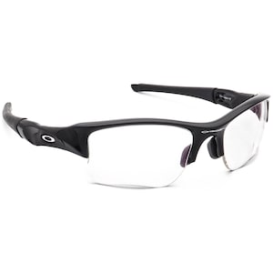 Oakley Men&#39;s Rx Sunglasses Frame Only 03-881 Flak Black Wrap USA 63 mm