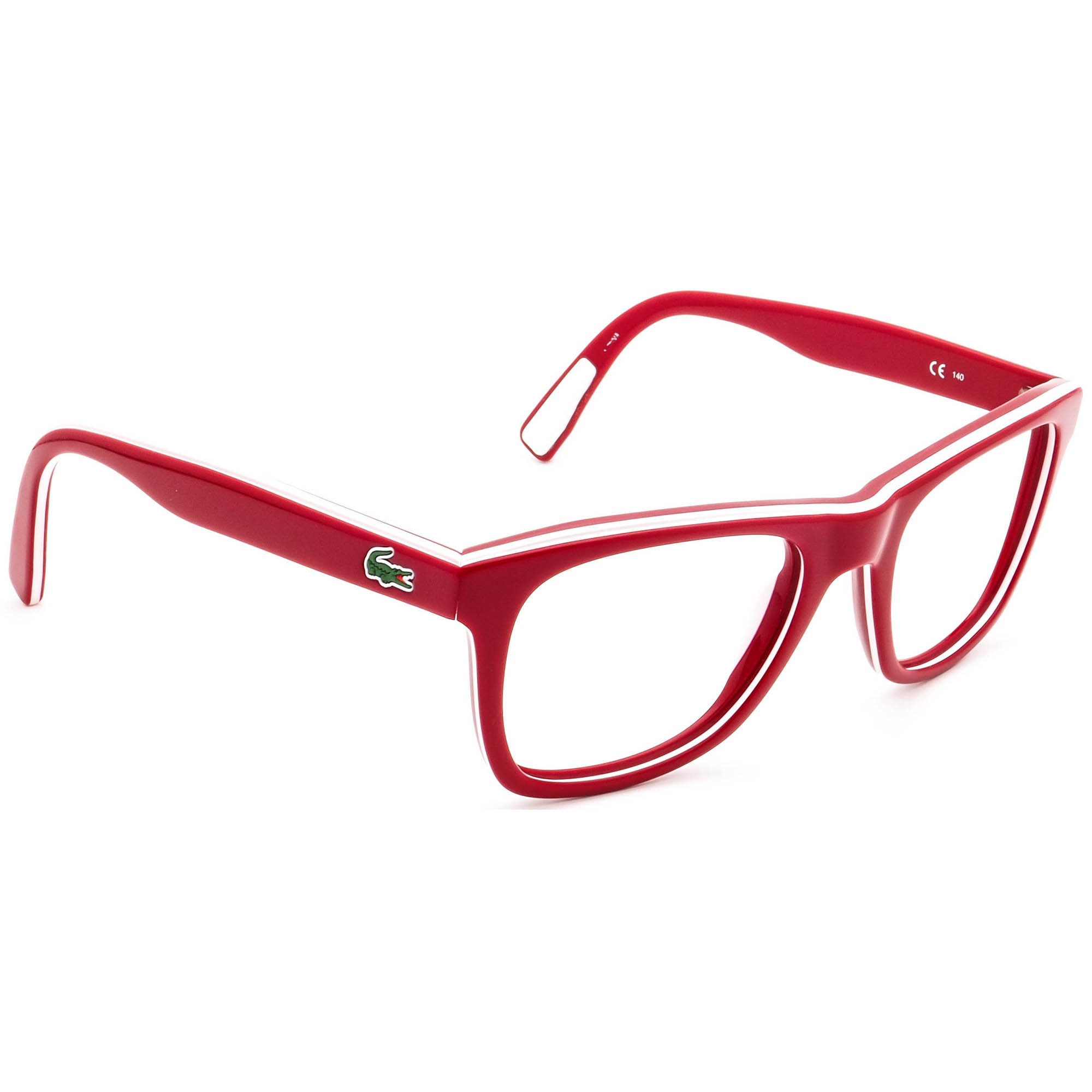 Lacoste Sunglasses Frame Only L781S 615 Red&white Square 52 