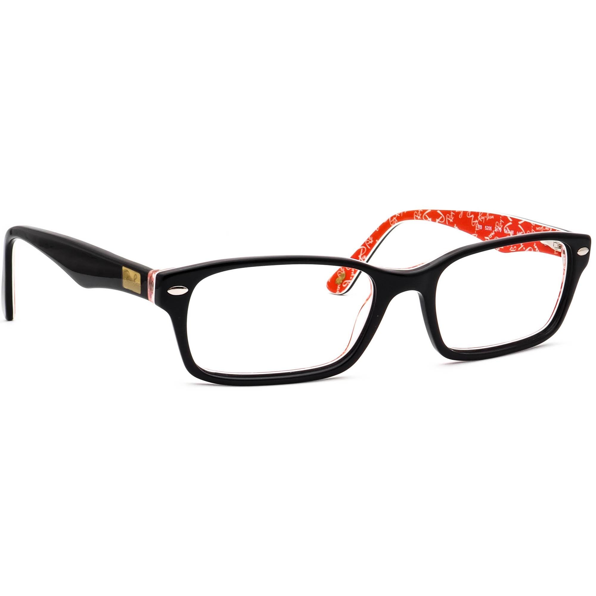 Ray-ban Eyeglasses RB 5206 2479 Polished Black on Red  display picture 1