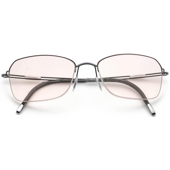 Silhouette Eyeglasses 4337 40 6055 Titan Blue Gray Half Rim  display picture 2