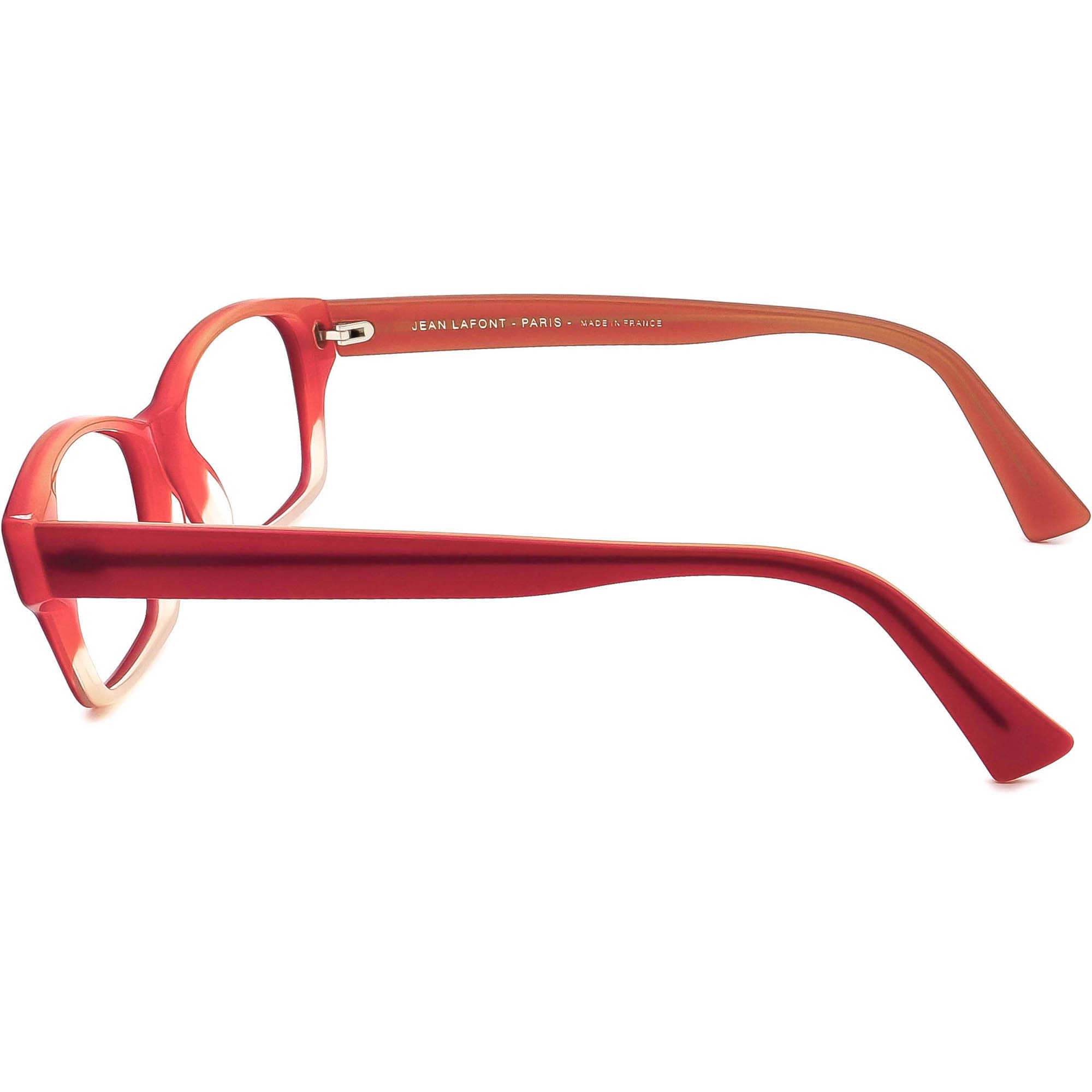 Jean Lafont Eyeglasses Lin 6023 Red/orange Rectangular Frame  display picture 2