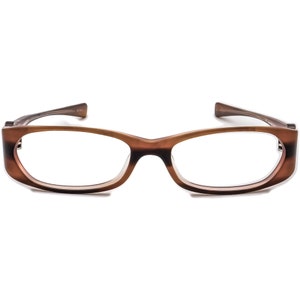 May include: Brown tortoiseshell eyeglasses with a rectangular frame.