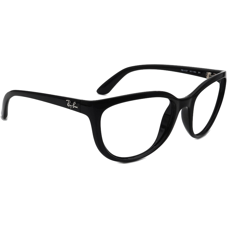 Ray-Ban Women's Sunglasses RB 4167 601/8G Glossy Black Cat Eye Italy 58 mm image 1