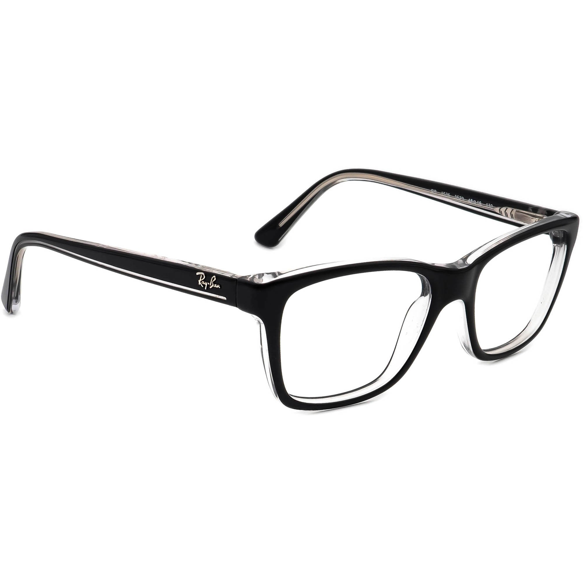 Ray-ban Small Eyeglasses RB 1536 3529 Black/clear B-shape - Etsy