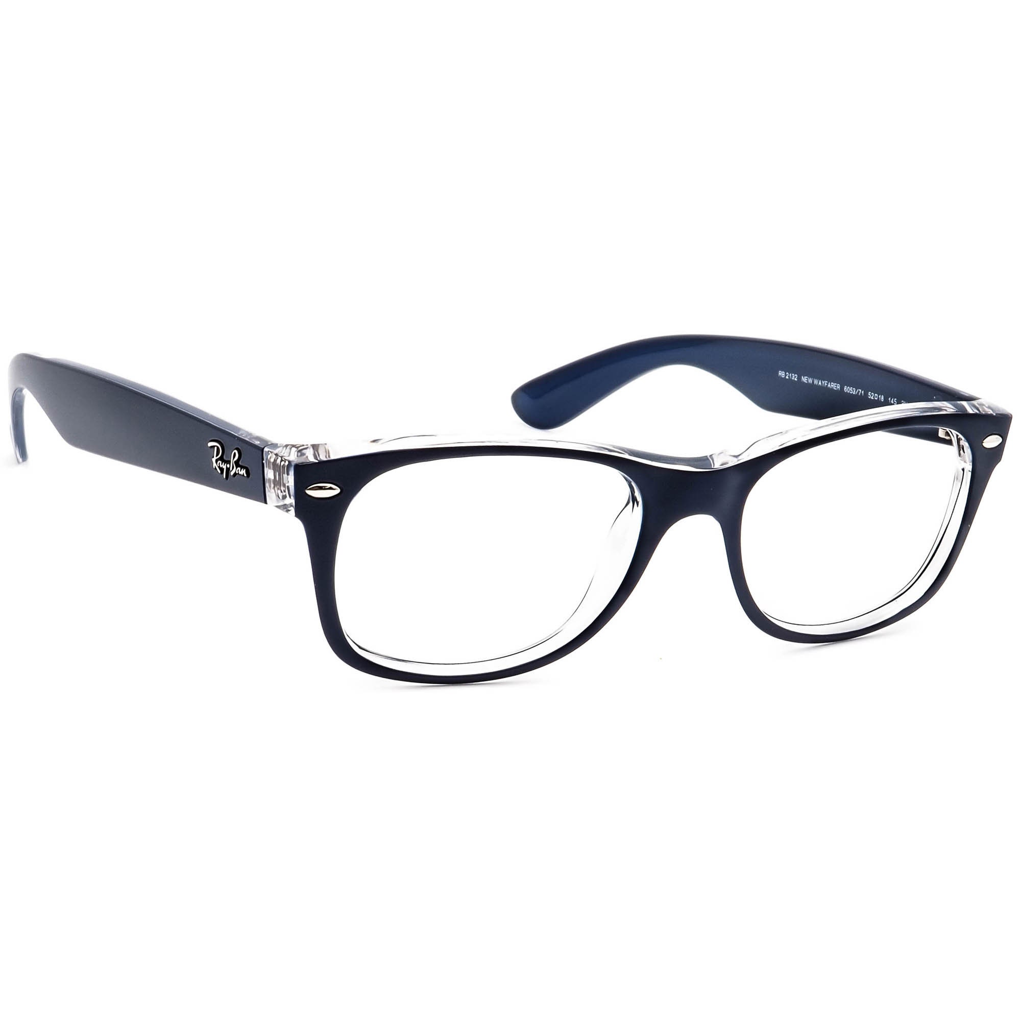 Ray-ban Sunglasses Frame Only RB 2132 New Wayfarer 6053 Blue Ray-ban Sunglasses Frame Only RB 2132 New Wayfarer 6053 Blue