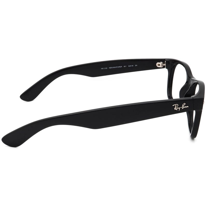 Ray-Ban Sunglasses Frame Only RB 2132 New Wayfarer 901 Polished Black Square Italy 52 mm image 4