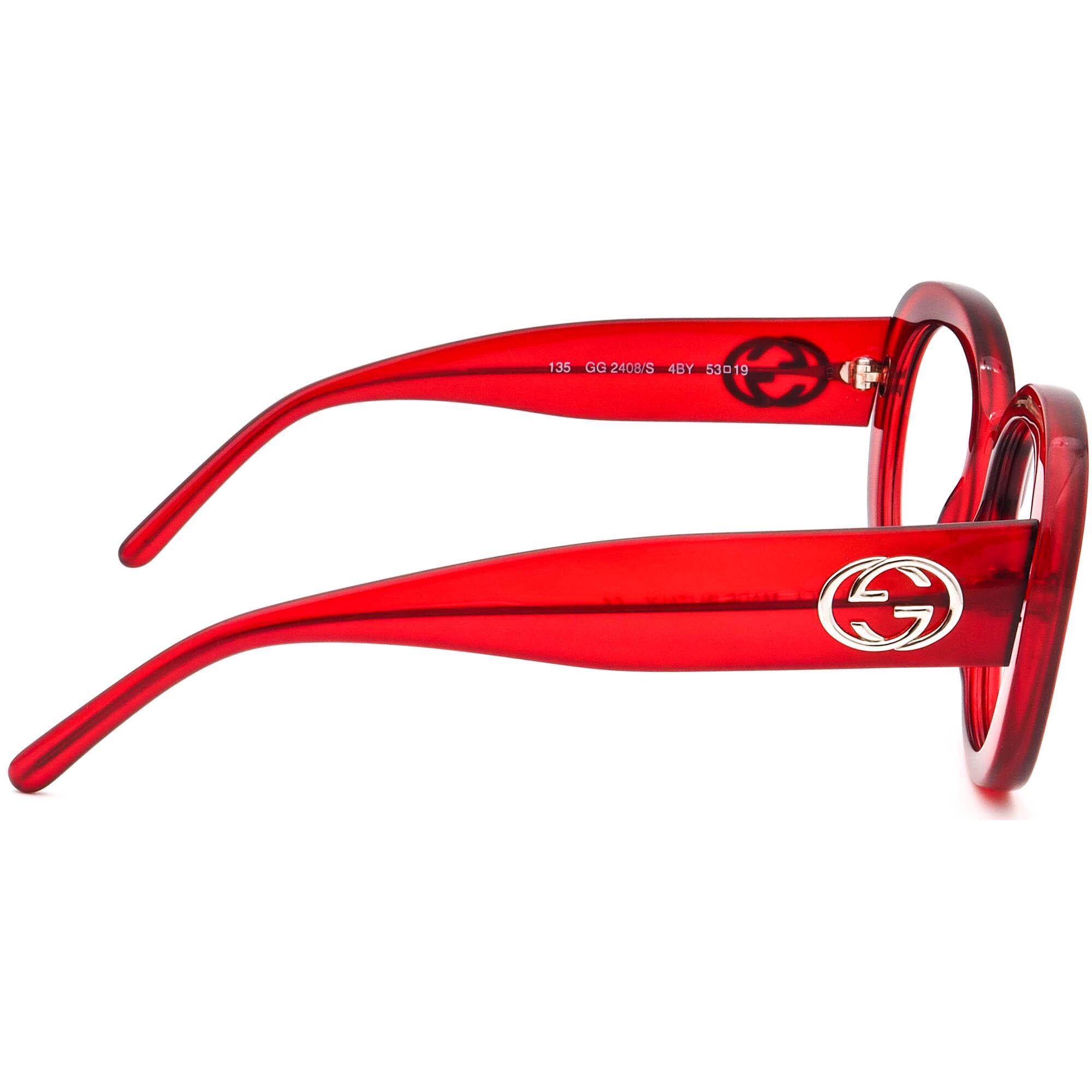 Gucci Women's Vintage Sunglasses Frame Only GG 2408/S 4BY Crystal