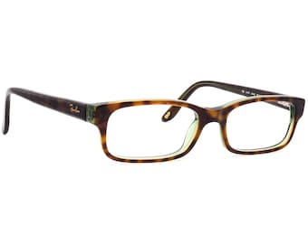 Ray-Ban Eyeglasses RB 5187 2445 Havana on Green Rectangular Frame 50[]16 140