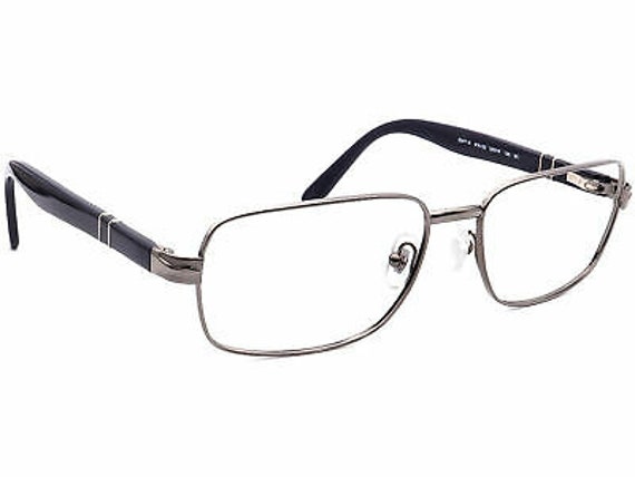 Persol Men s Eyeglasses 2347 S 916 Gunmetal navy Blue Frame Italy