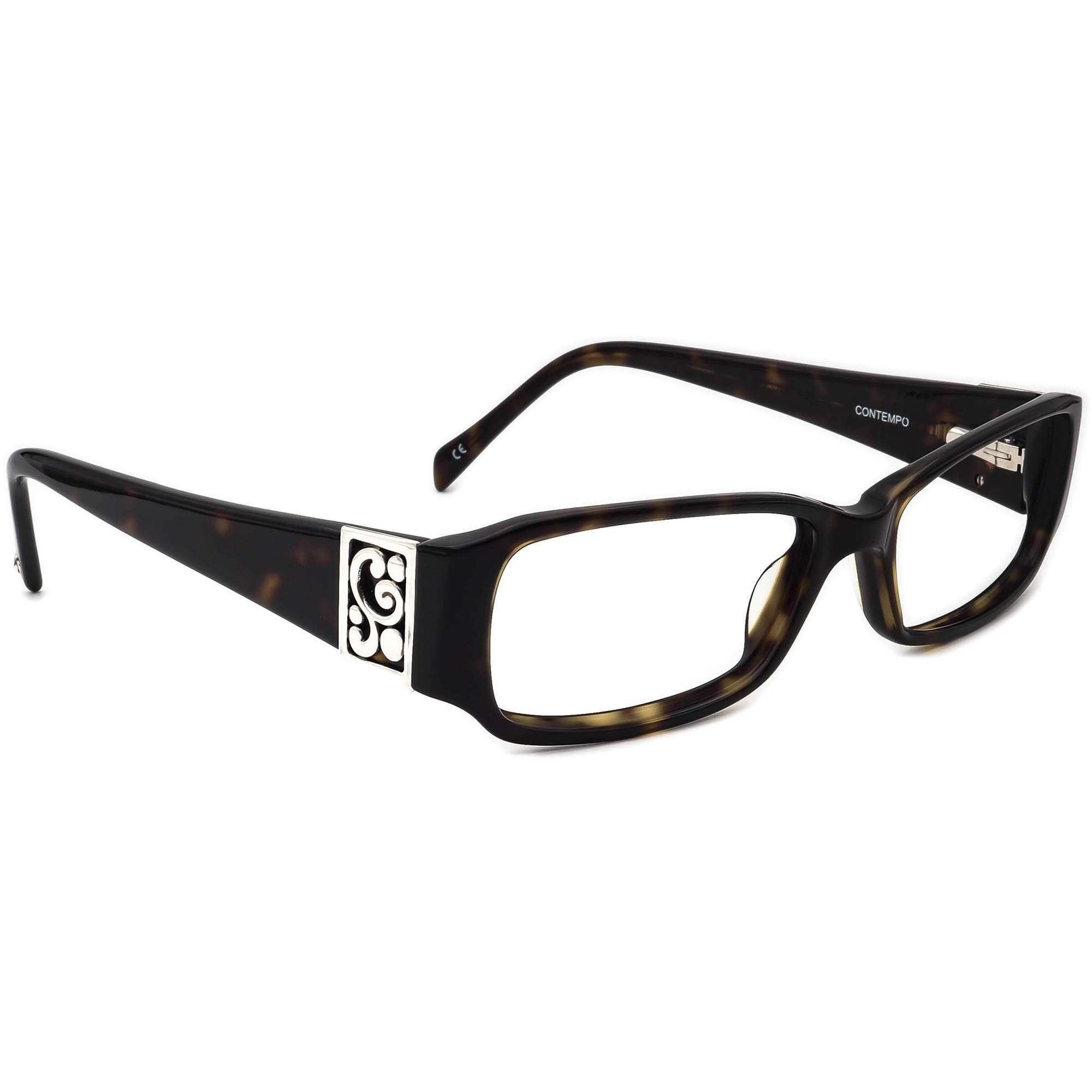 Brighton Eyeglasses Contempo Dark Tortoise Rectangular Frame  display picture 3