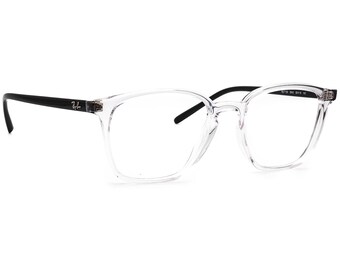 Ray-Ban Eyeglasses RB 7185 5943 Polished Transparent Square Frame 50[]18 145